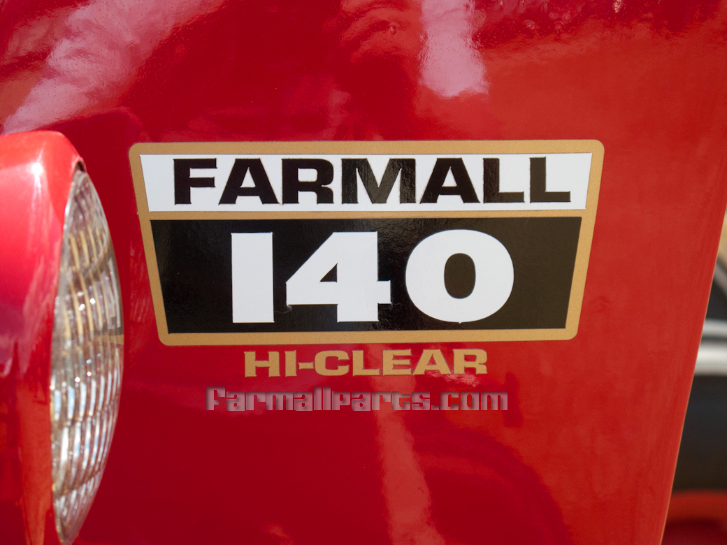 International Harvester Farmall Farmall 140 hi-clear decal